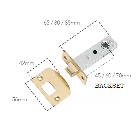 Tubular Passage Latch For Handles and Knobs - Lock and Handle