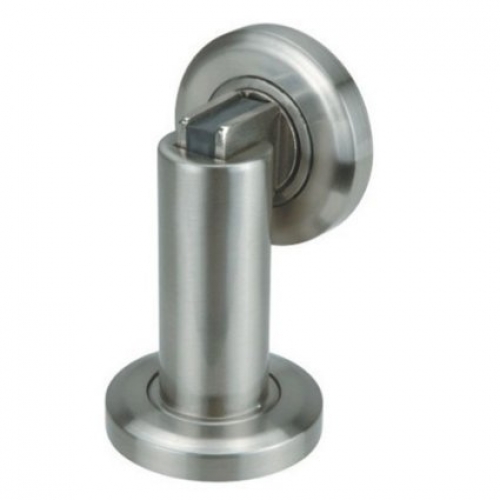 Heavy Duty Magnetic Door Stop Wall Or Floor Mountable Brushed Nickel Finish