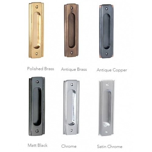 Traditional Deco Style Sliding Door Flush Pull Handle