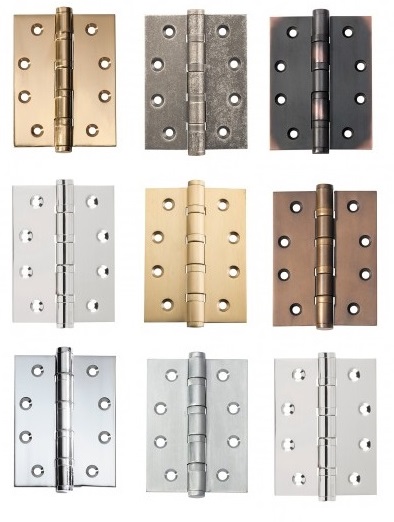 Tradco Ball Bearing Butt Hinges Available in Various Finishes and Sizes