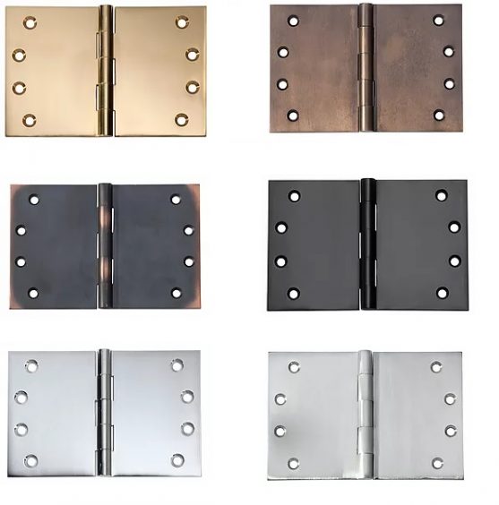 Wide Throw Butt Hinges in Various Finishes and Sizes - Lock and Handle