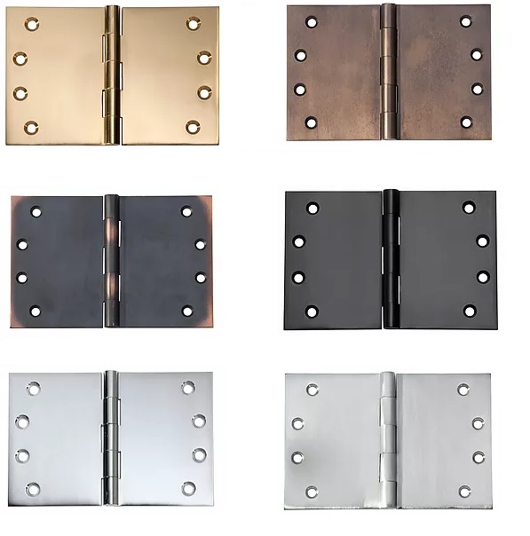 Wide Throw Butt Hinges in Various Finishes and Sizes