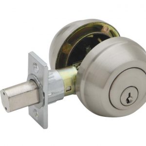 Lockwood 005 Paradigm Round Deadbolt In Brushed Chrome Finish - Lock ...