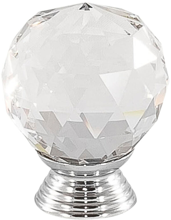 Allegra Cabinet Knob Chrome/Crystal