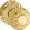 Reeded Mortice Knob – Round Rose - Image 3